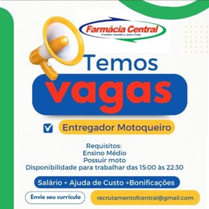2 Vagas para Entregador