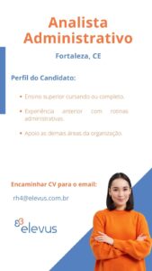 Vaga para Analista Administrativo