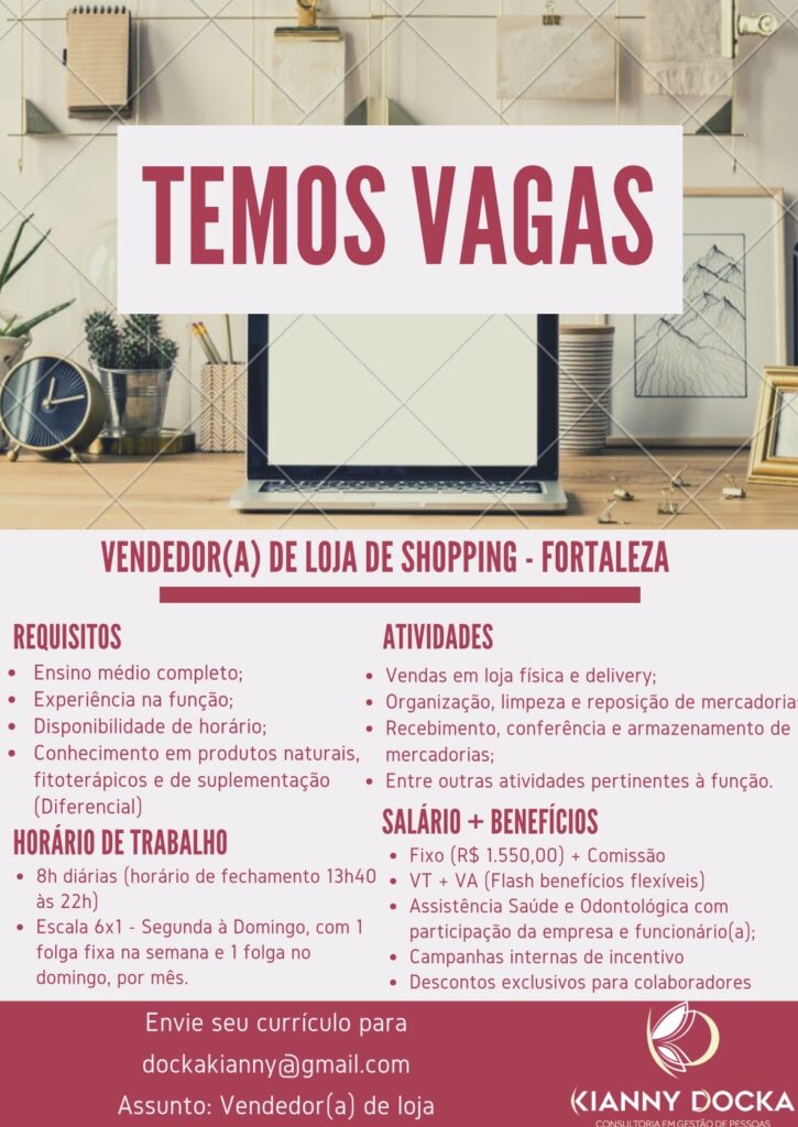 Vendedor(a) Loja de Shopping