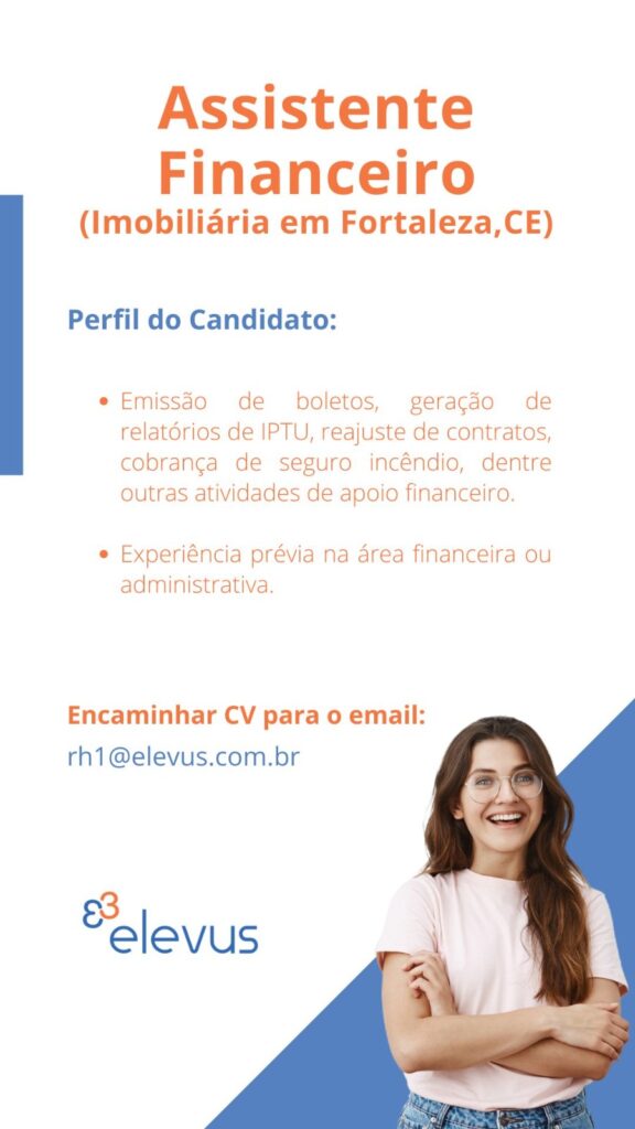 Vaga para Assistente Financeiro