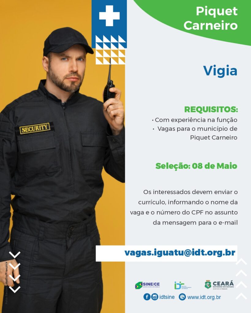 Vaga para VIGIA 