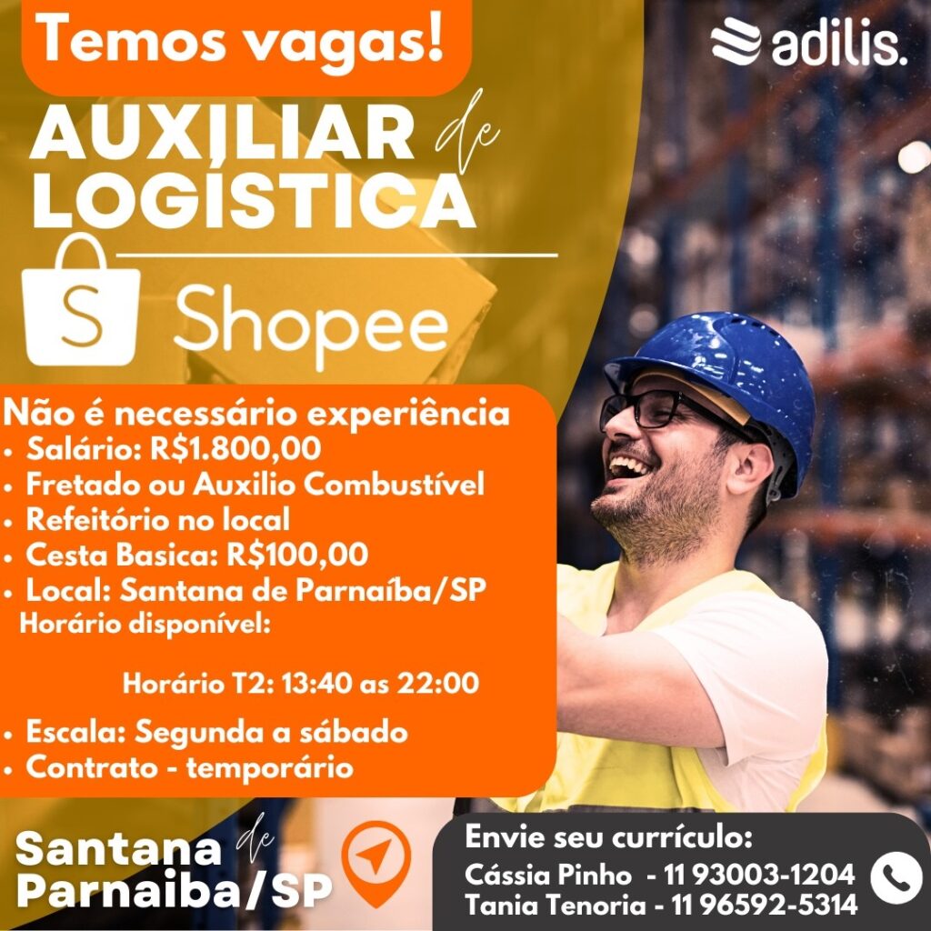 Vaga para Auxiliar de Logística (Santana de Parnaíba)