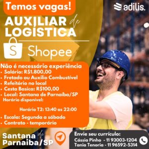 Vaga para Auxiliar de Logística (Santana de Parnaíba)