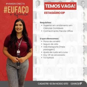 DIVULGAÇÃO VAGA DE ESTÁGIO DP