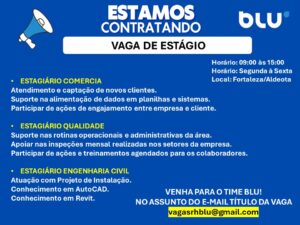 Diversas Vagas de Estágio