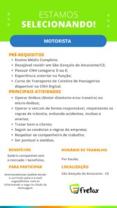 Vaga para Motorista