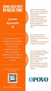 Vaga para Jovem Aprendiz TI