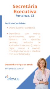 Vaga para Secretária Executiva