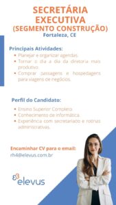 Vaga para Secretaria Executiva