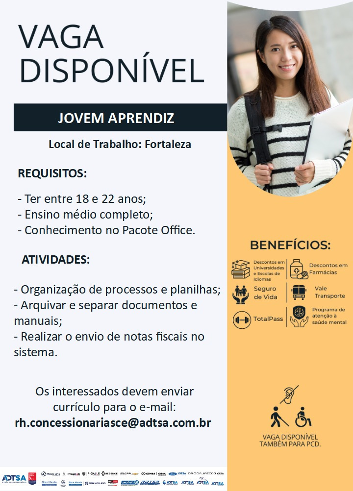 Vaga para Jovem Aprendiz