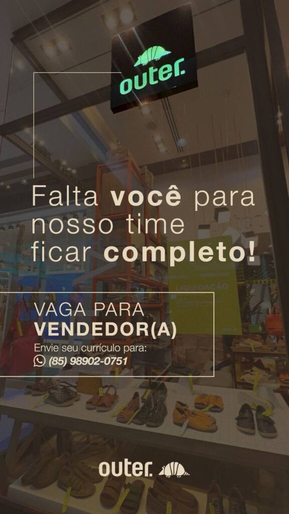 Vaga para Vendedor 