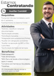 Vaga para Auxiliar Contábil