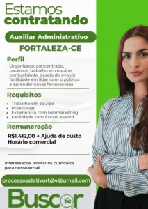 Vaga para Auxiliar Administrativo