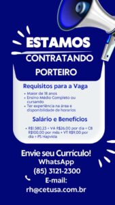 Vaga para Porteiro