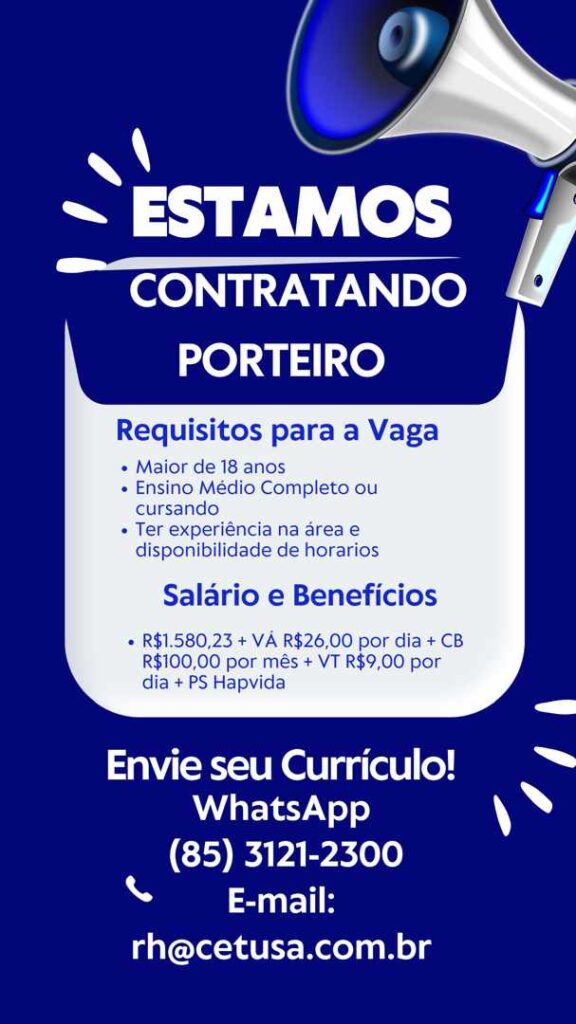 Vaga para Porteiro