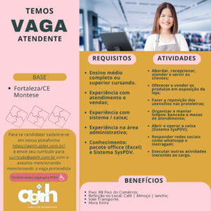 Vaga para Atendente