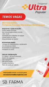 Vaga para Motoqueiro