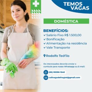 Vaga para Doméstica