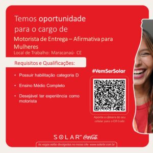 Vaga para Motorista de Entrega