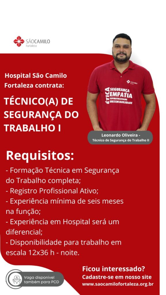 Vaga para Técnico em Segurança do Trabalho 