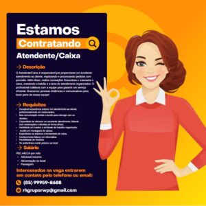 Vaga para Atendente