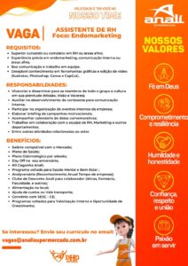 Vaga para Assistente de Marketing