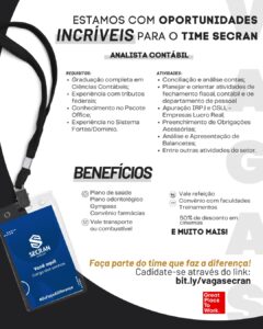 Vaga para Analista Contábil