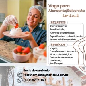 Vaga para Atendente Balconista