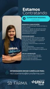 Vaga para Supervisor Regional