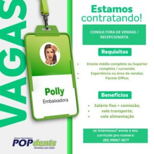 Vaga para Recepcionista