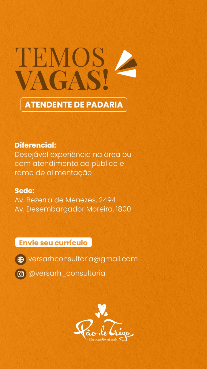 Anúncio de vaga 
